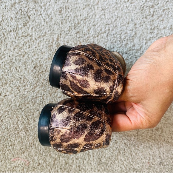 Kate Spade Metallic Leather Leopard Print Versatile Wear Loafers Size 8M - Picture 12 of 15